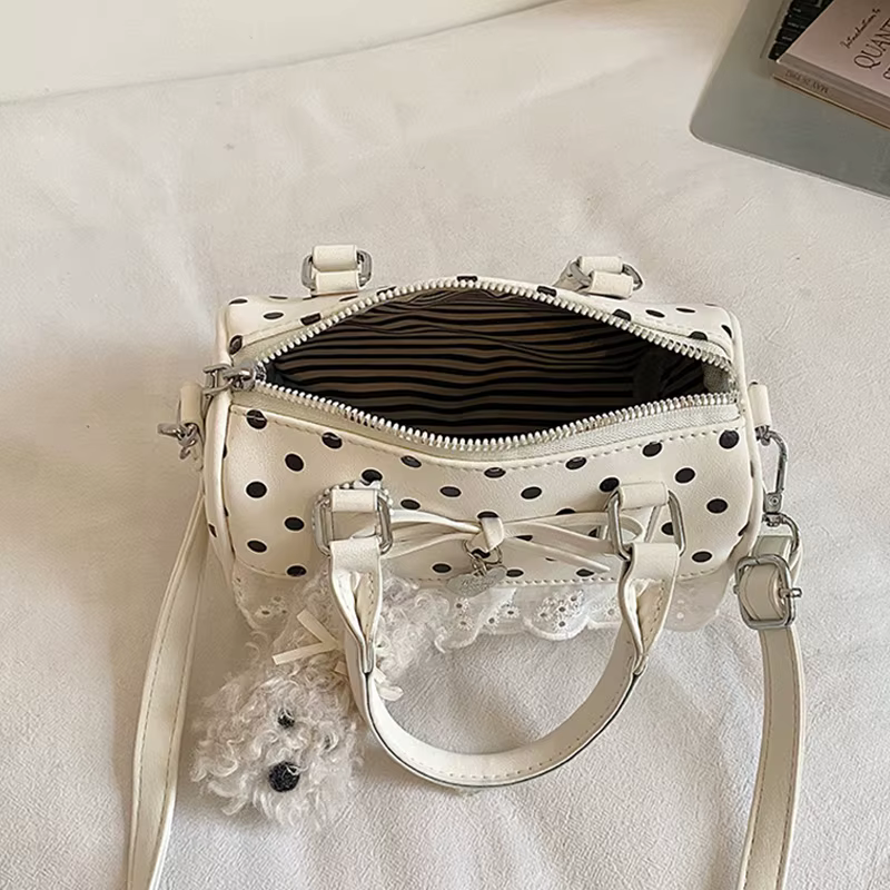 Sac bandoulière Lolita à pois pour femme