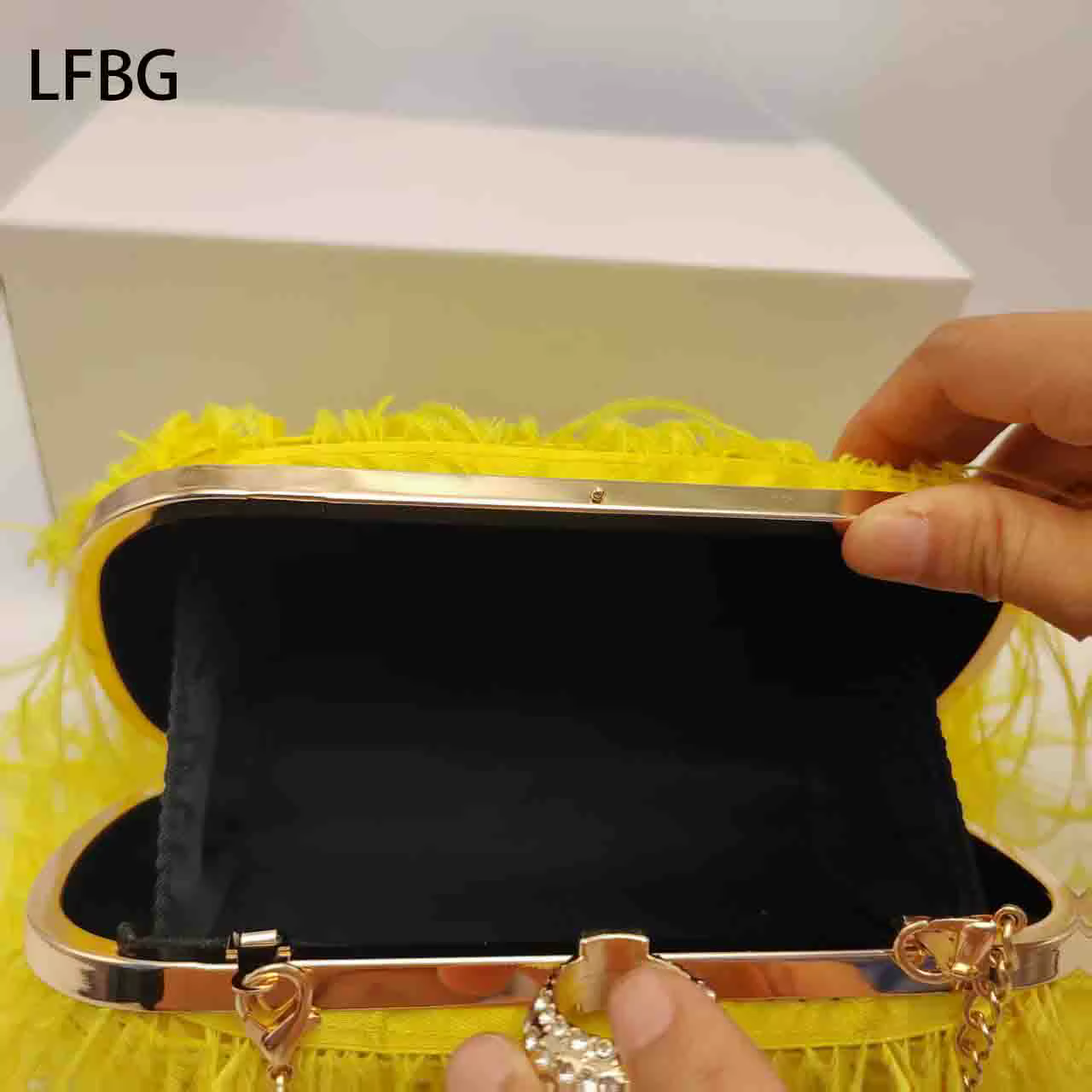 2025 pochette jaune sac à main de mariage