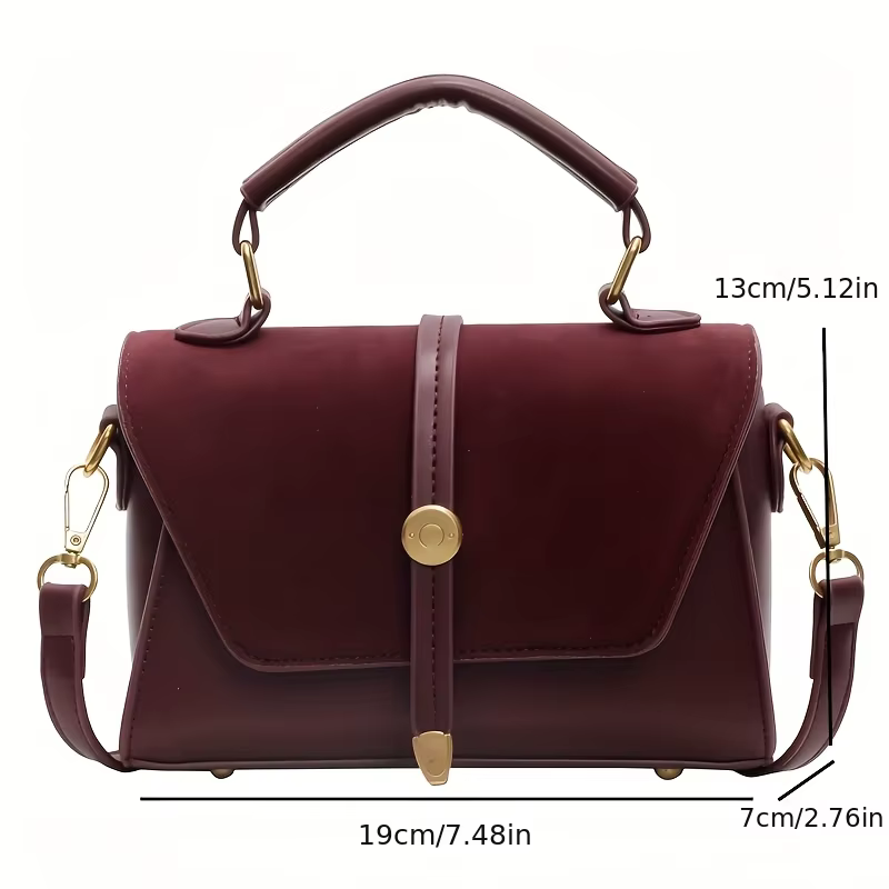 Sac à main élégant en similicuir avec bandoulière réglable