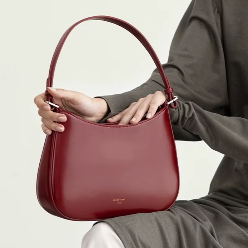 Sac baguette rouge pour femme