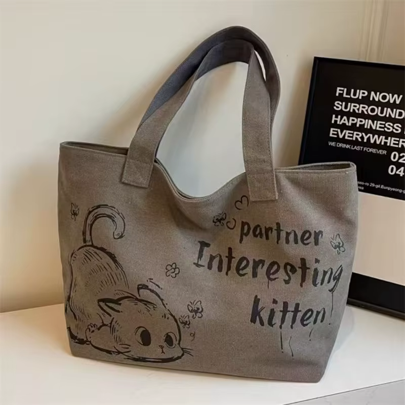 Sac fourre-tout en toile pour femme