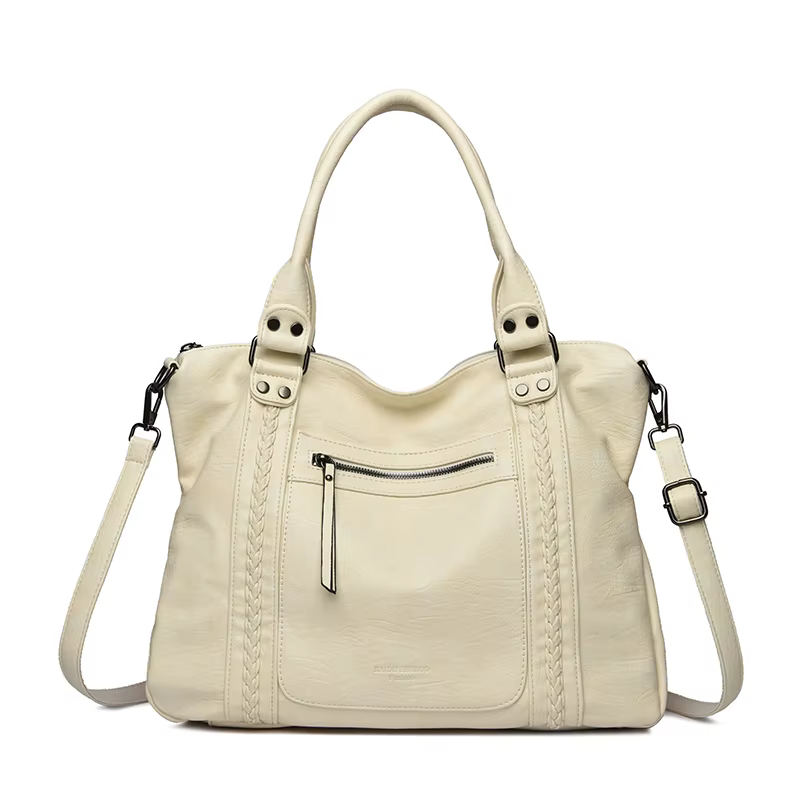 Style d'hiver Sac à main grande capacité sacs à bandoulière grand fourre-tout décontracté Sac à main dames A4 sacs à bandoulière en cuir souple Sac d'affaires