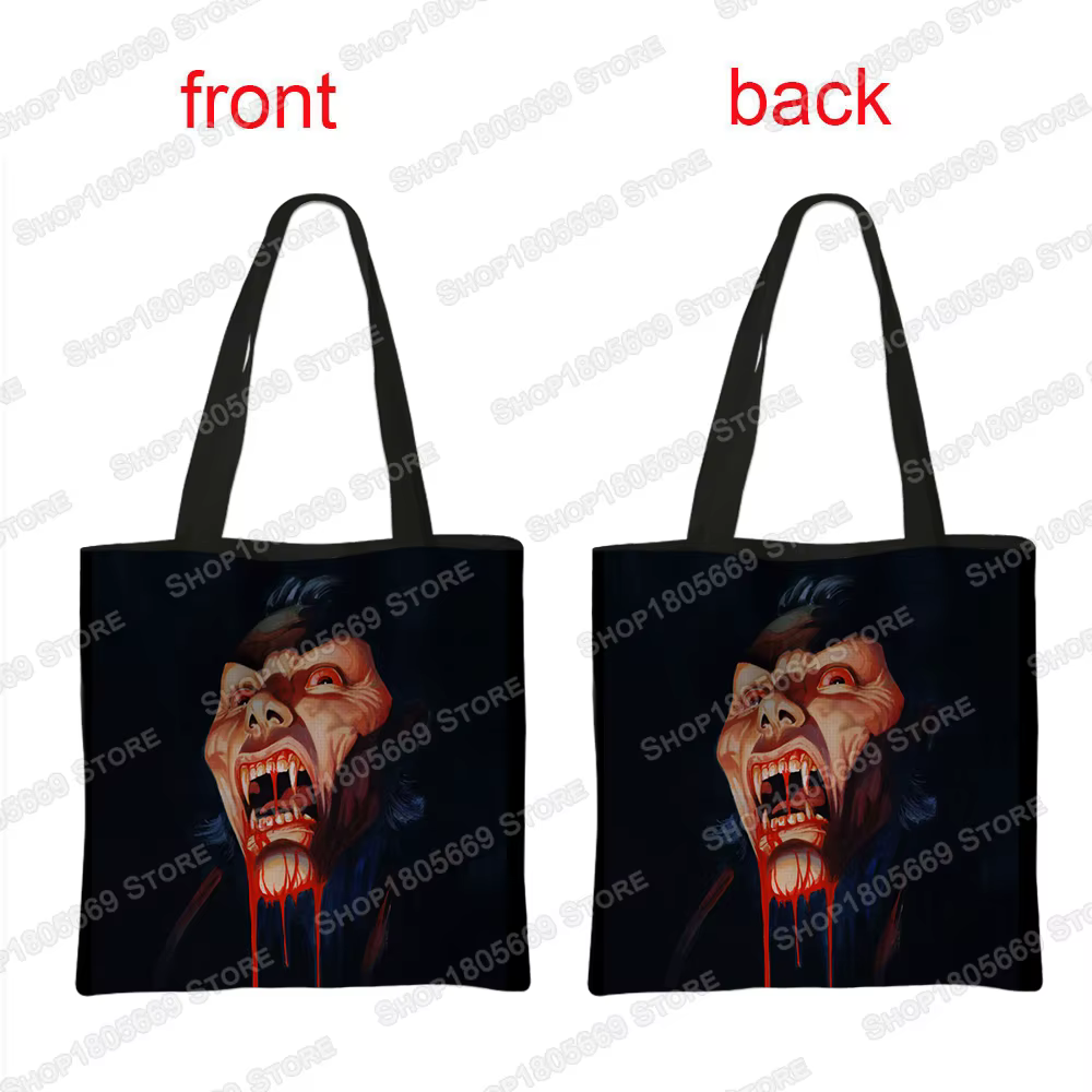 Vampire VLAD TEPES sacs à bandoulière femmes sac à main gothique chauve-souris fantôme fourre-tout décontractés sac réutilisable dames sac à provisions