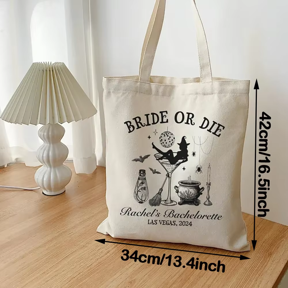 Grand sac à cadeaux personnalisé pour fête d'enterrement de vie de jeune fille