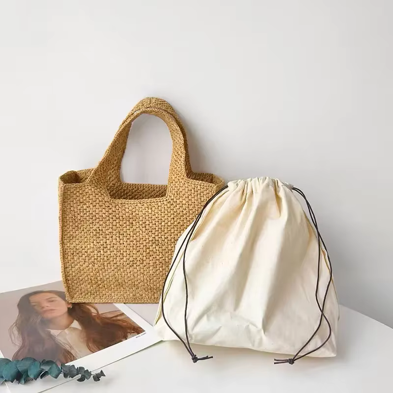 Été raphia paille femmes vacances tissé plage sac à bandoulière capacité Simple sac à main classique simplicité luxe concepteur sac fourre-tout