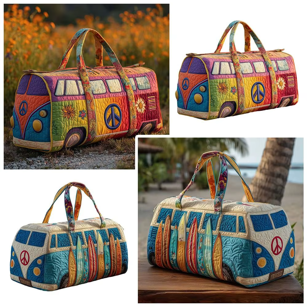 Sac de voyage matelassé en coton