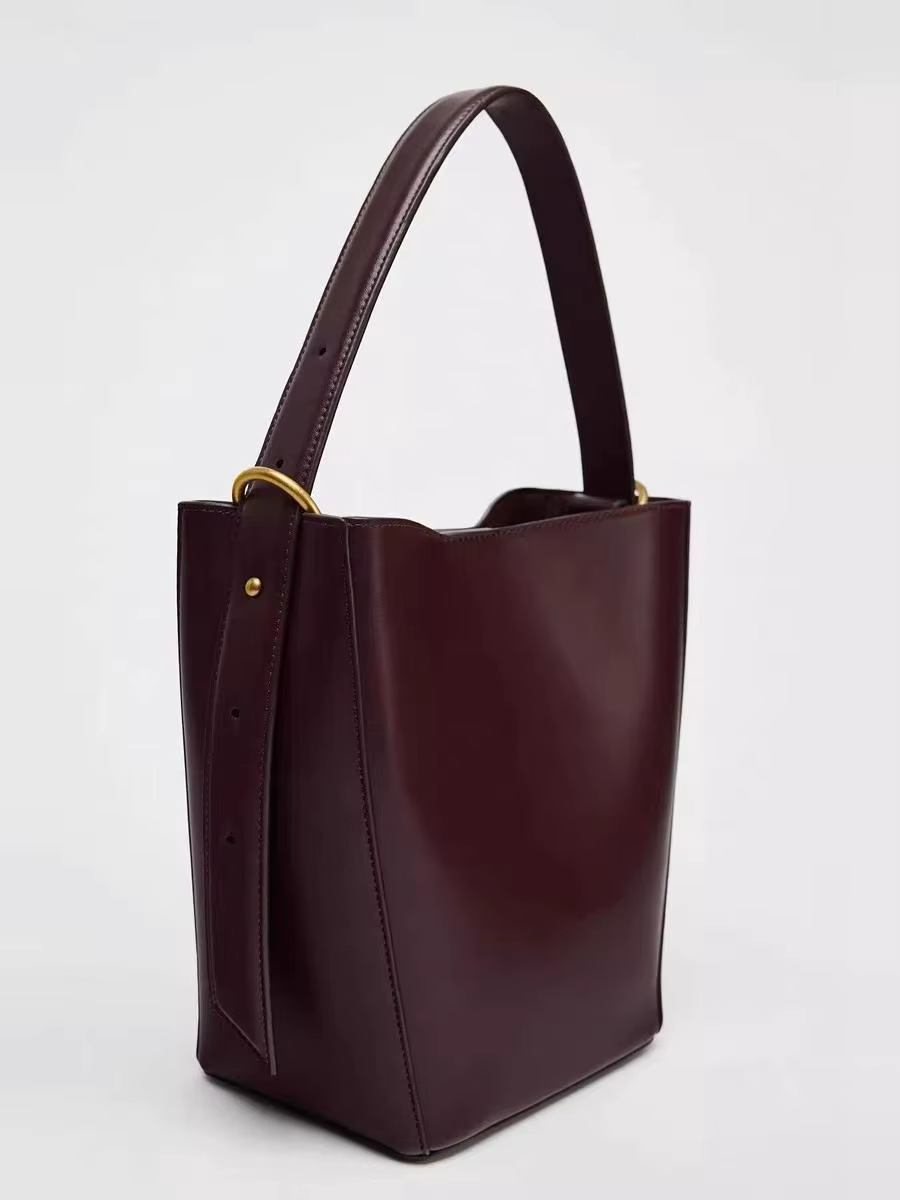 Sac à bandoulière tendance en forme de seau pour femme
