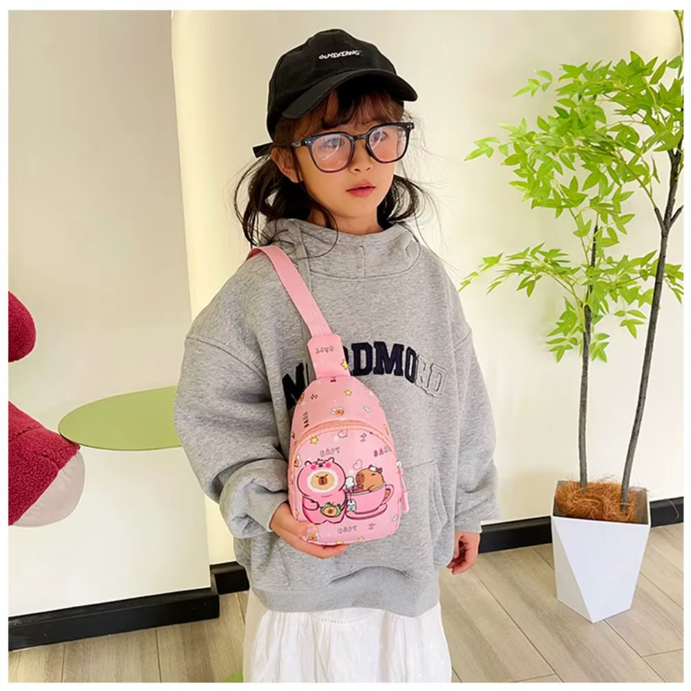 Sac à bandoulière Capybara mignon en Nylon
