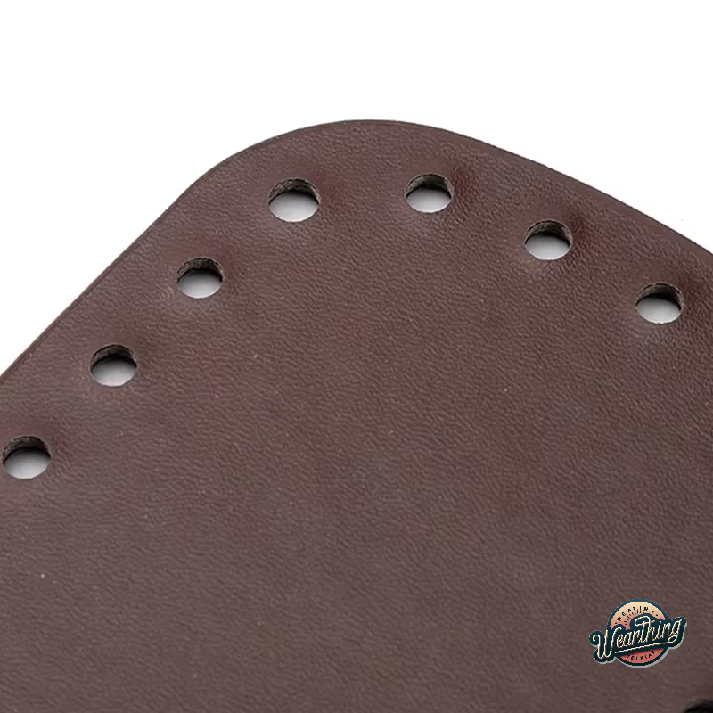 Fond de sac tricoté en cuir PU