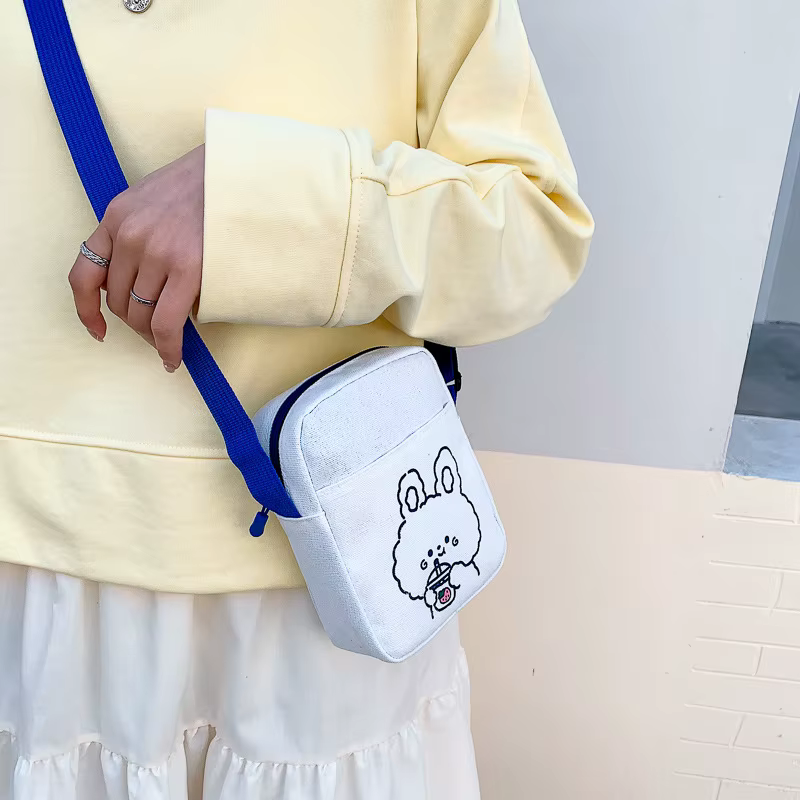 Sacs à bandoulière College ours et lapin pour femmes et filles