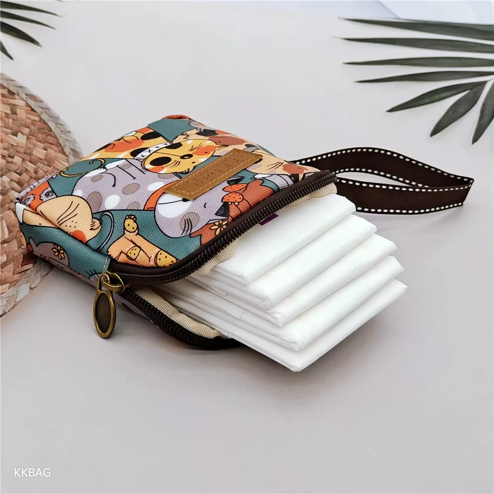 Sac de rangement de Tampon mignon pour femmes et filles