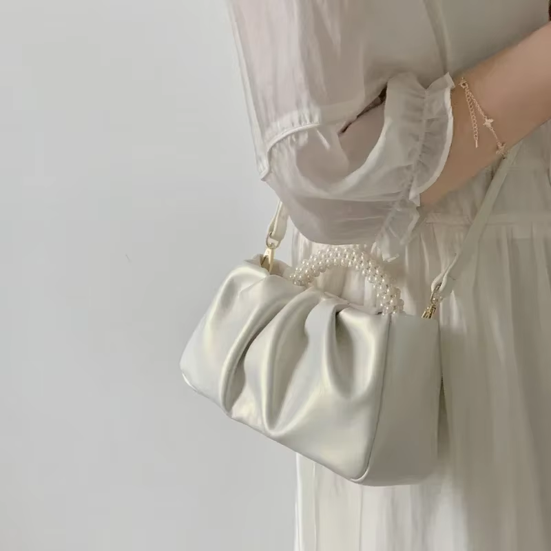 Mode perle poignée femmes dîner pochette sac à main sacs