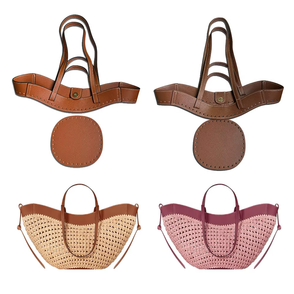 Accessoires de fabrication de sacs fourre-tout tissés pour femmes