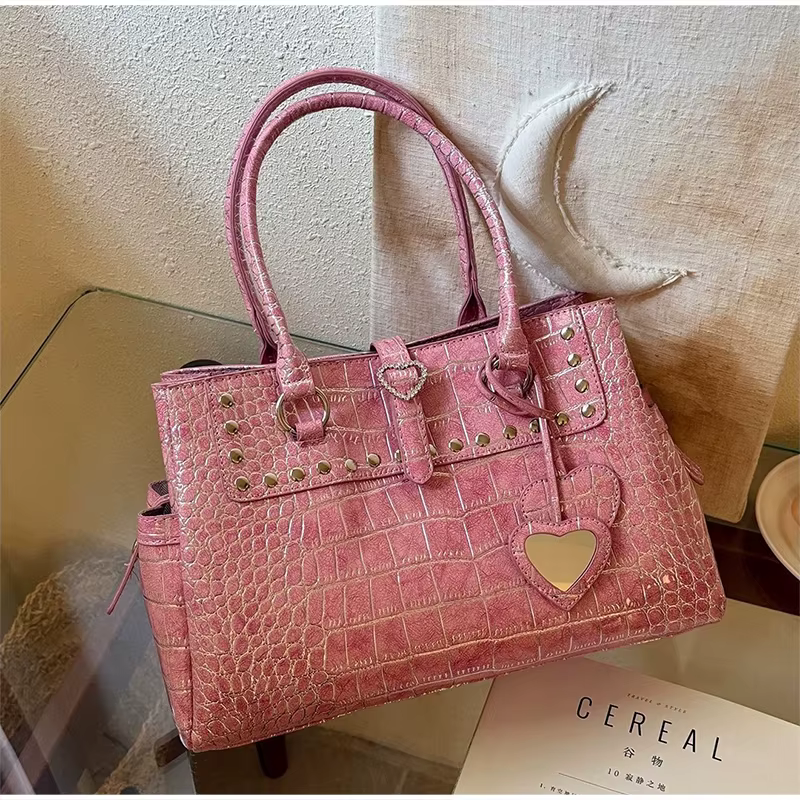 Sac à main de luxe imprimé Crocodile pour femmes