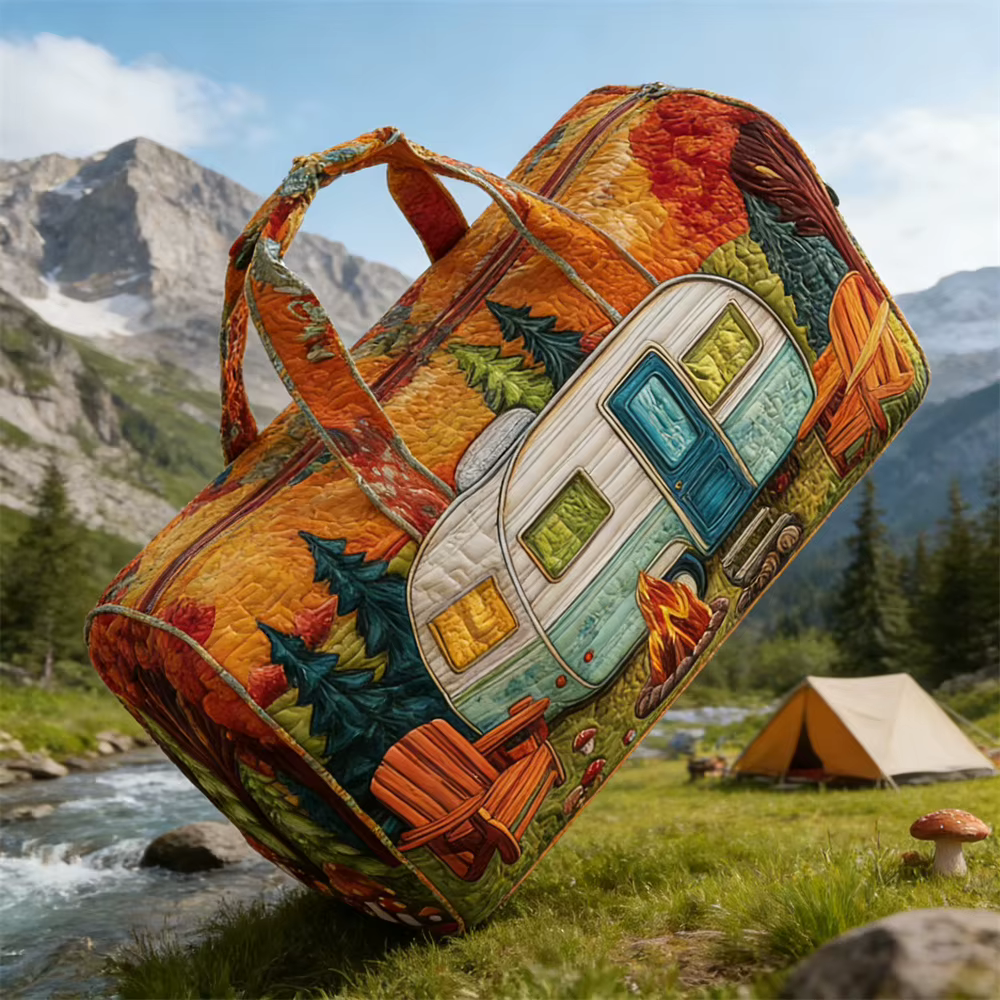 Sac de voyage matelassé GF Vintage Camper unisexe