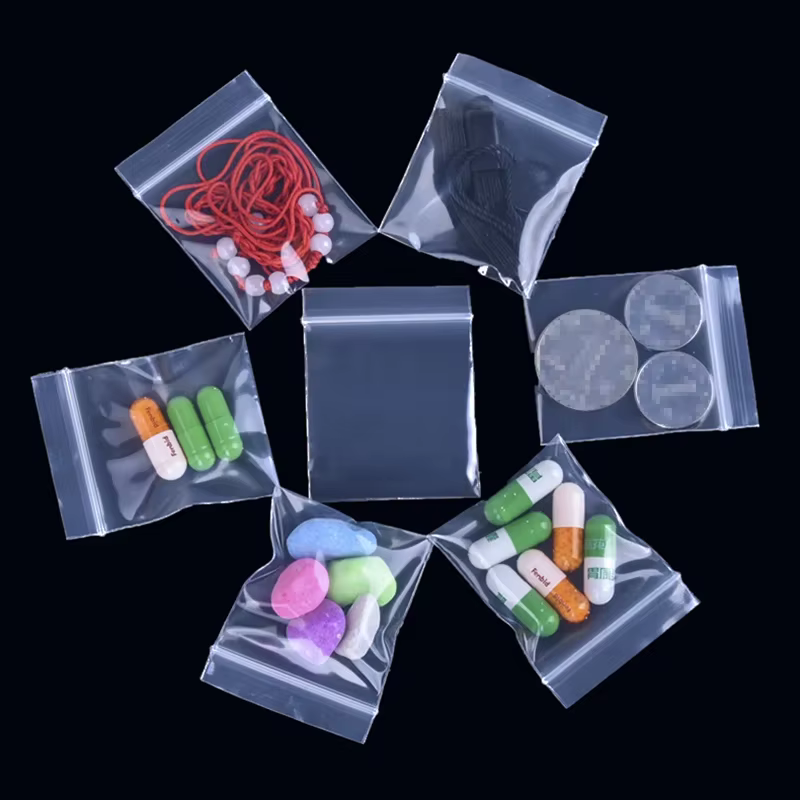 1000 pièces Mini sacs d'emballage en plastique Extra petits
