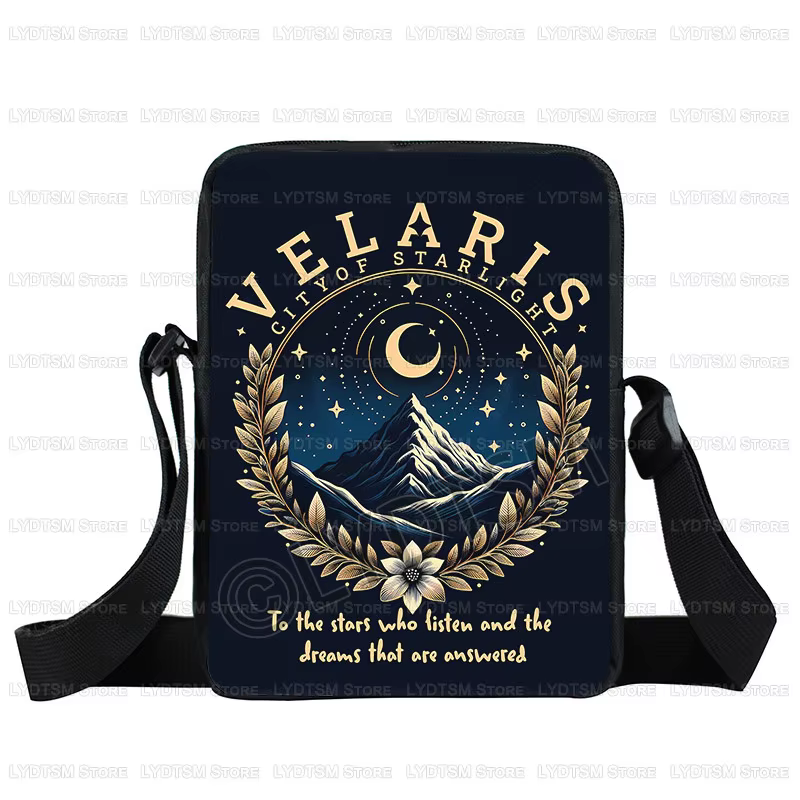 Velaris City of Starlight ACOTAR imprimer sac à bandoulière la cour de nuit femmes sac à main Suriel thé Co sacoche sacs de messager cadeau