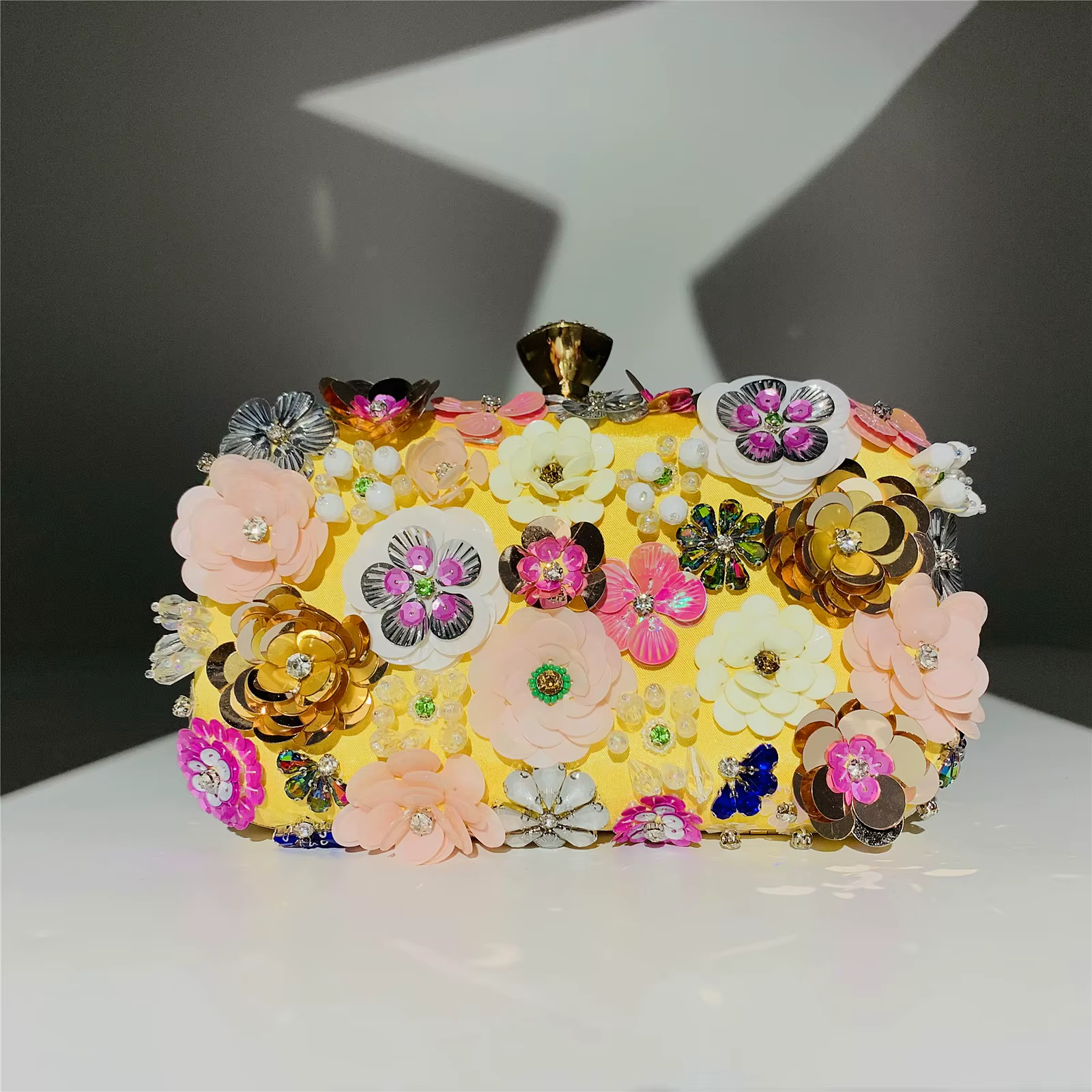 Sacs de soirée de luxe à fleurs ornées
