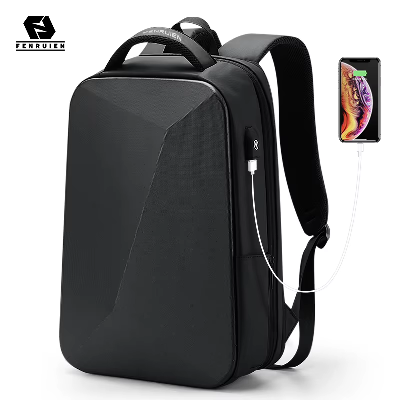 Fenruien marque sac à dos pour ordinateur portable Anti-vol étanche sacs à dos d'école USB charge hommes sac de voyage d'affaires sac à dos nouveau Design
