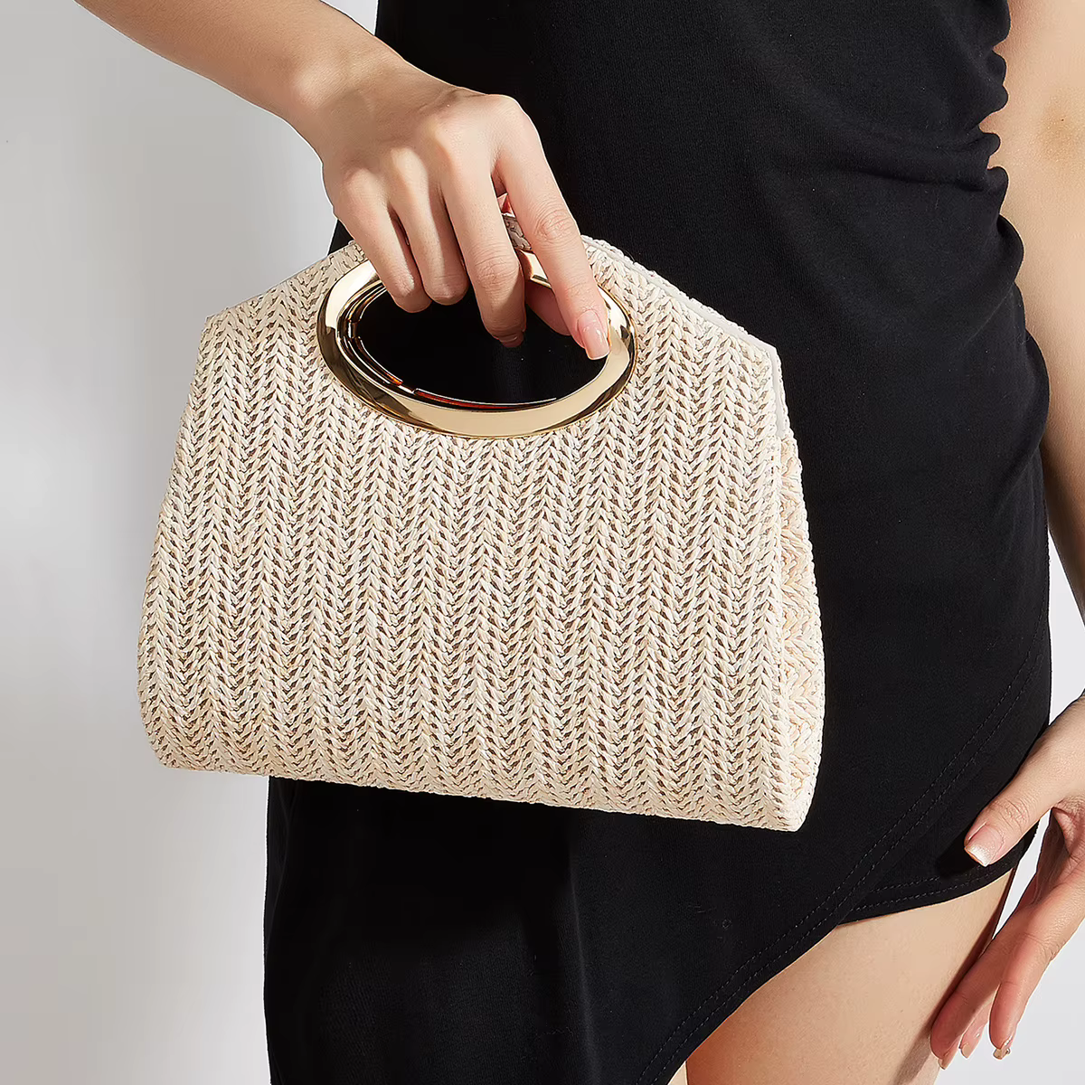 Nouveau sac à main tissé tendance pour femmes