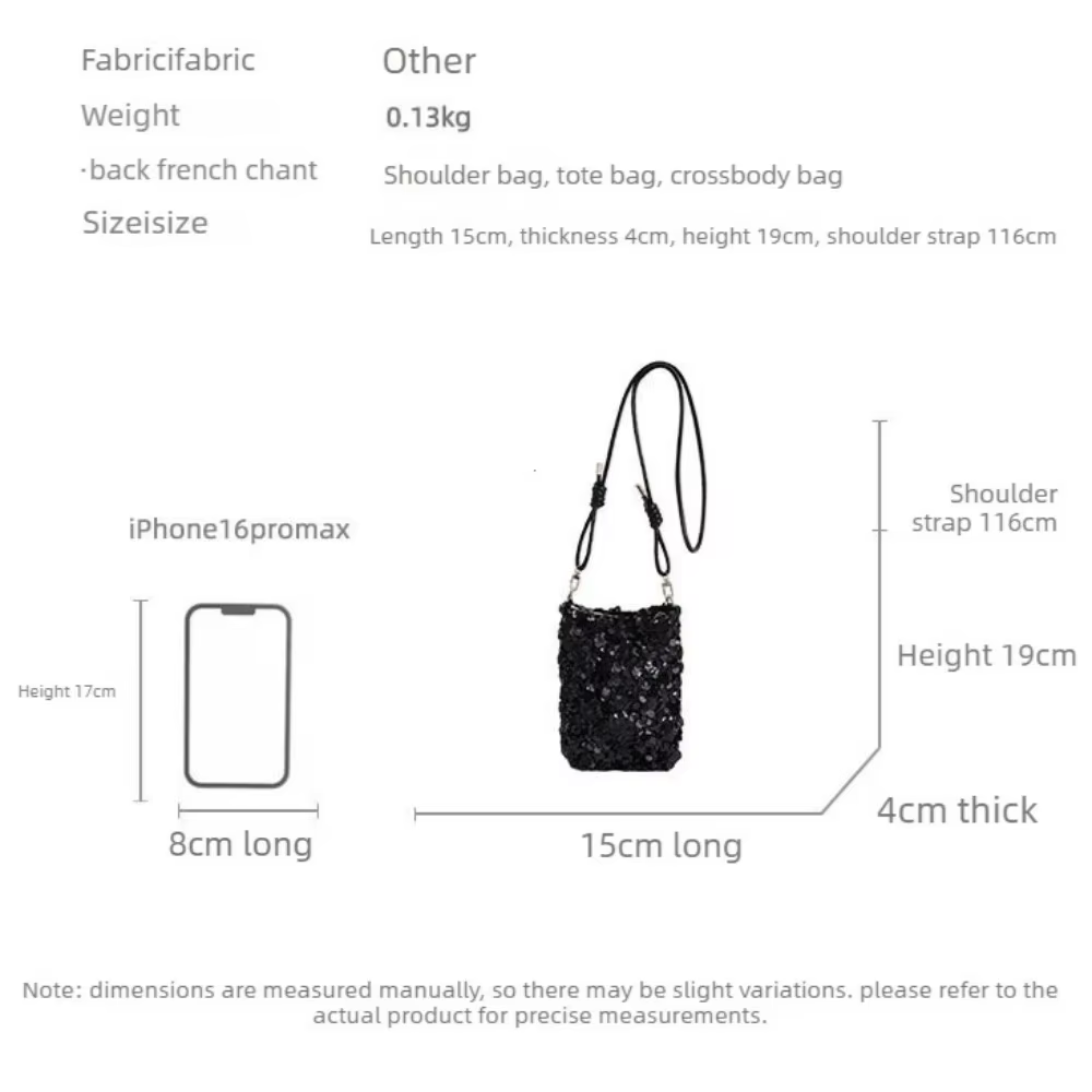 Sacs à main pour femmes à motif de paillettes scintillantes
