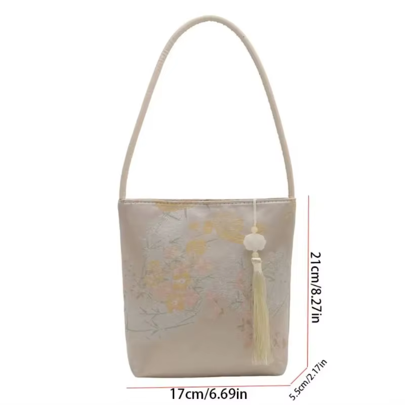 Sac à bandoulière brodé chinois à la mode