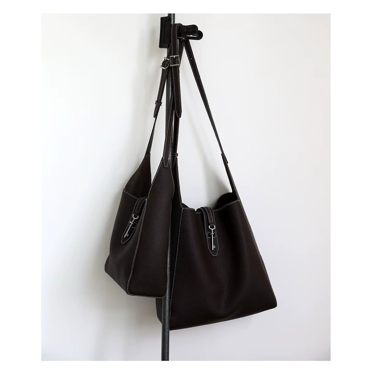 2025 nouveau sac à main hobo sac fourre-tout en cuir véritable sac de grande capacité slack paresseux première couche