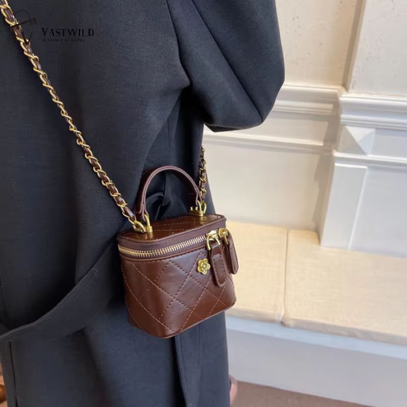 Petit sac seau à bandoulière pour femmes