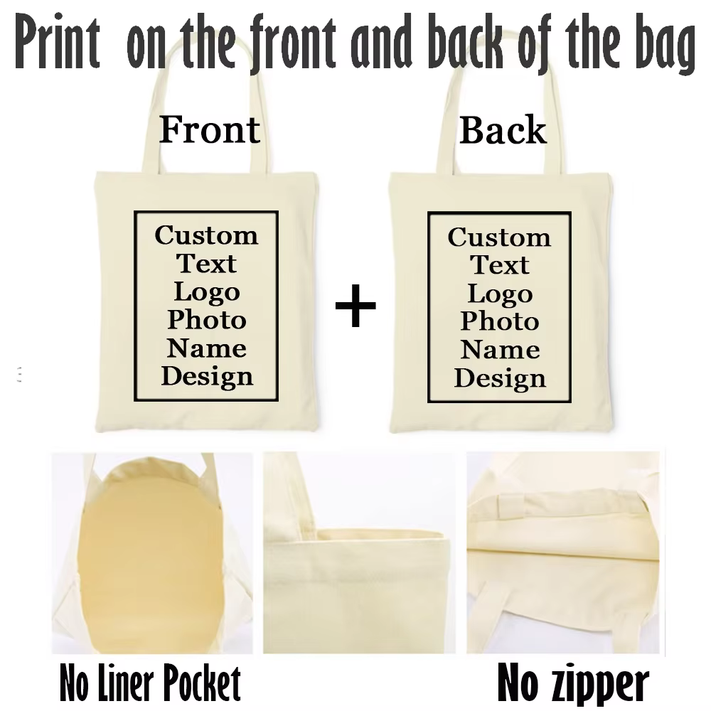 Sac fourre-tout personnalisé avec nom et Logo imprimé