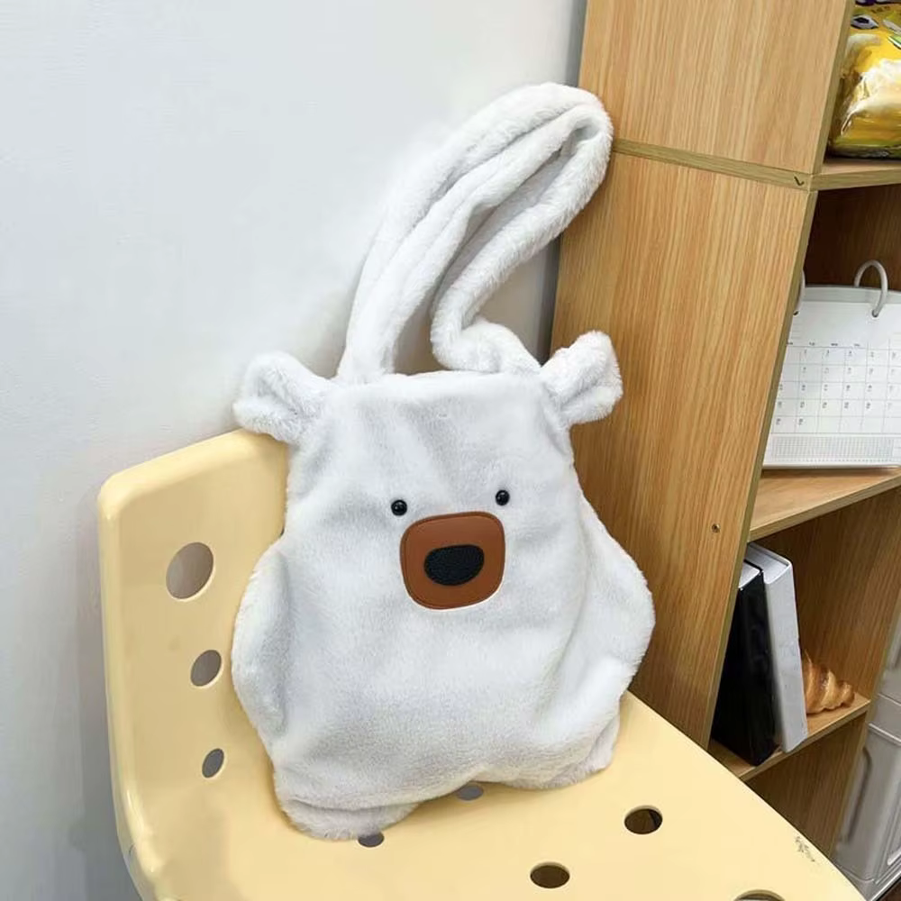 Sac à main Capybara doux et mignon en polyester couleur unie