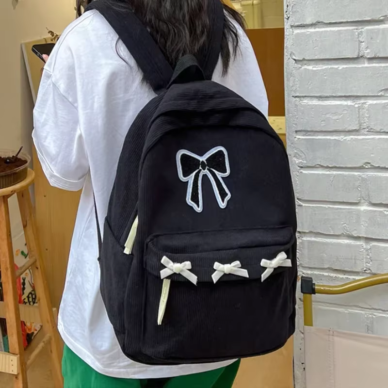 Sacs à dos esthétiques à nœud papillon mignons