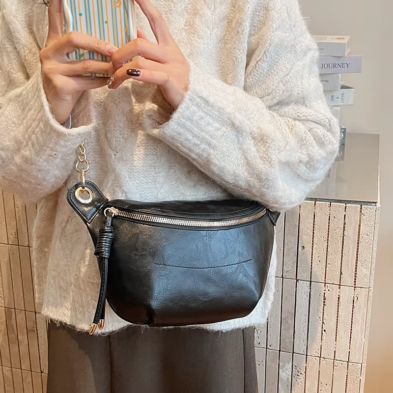 Sac de taille tendance pour femmes en cuir Pu Fanny