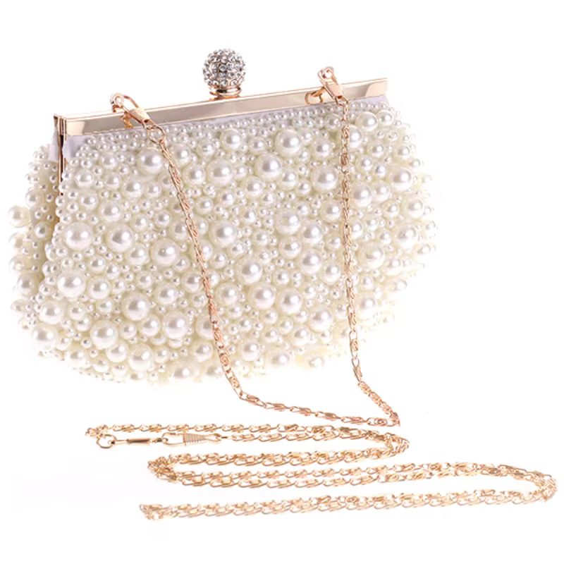 Soirée mariage pochette sac à main perle sac robe dîner petit sac
