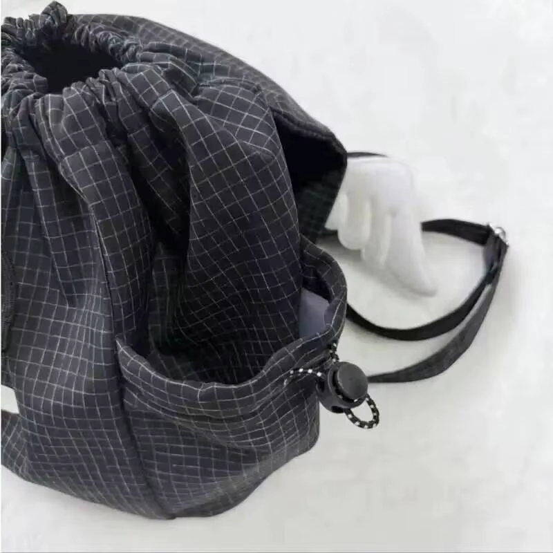 Sac à dos chat brodé noir blanc Style à carreaux léger mignon petites épaules polyvalent étudiant trajet Campus sac à dos