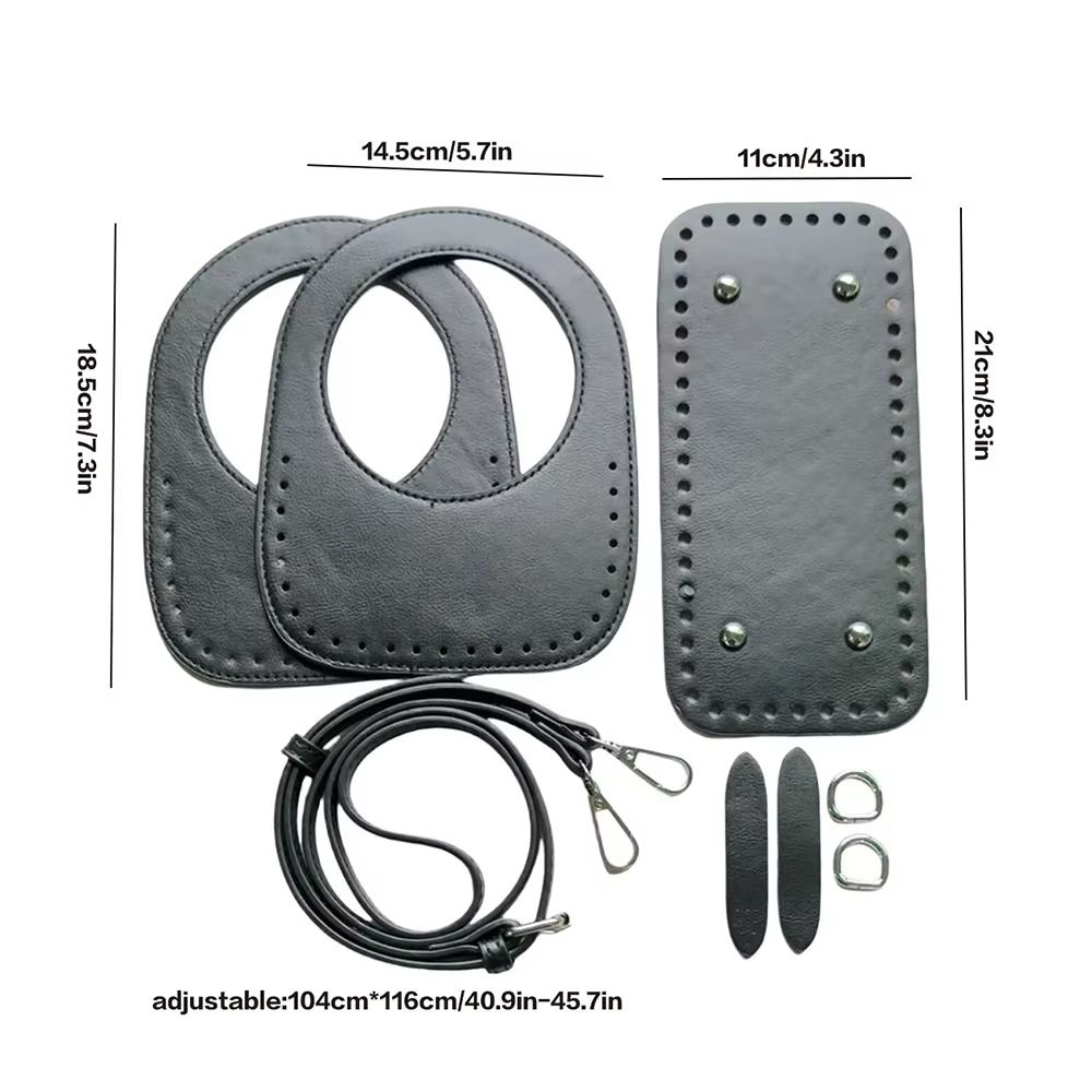 Sac de plage accessoires faits à la main sac à dos créatif bricolage portefeuille matériau Pu poignée bandoulière