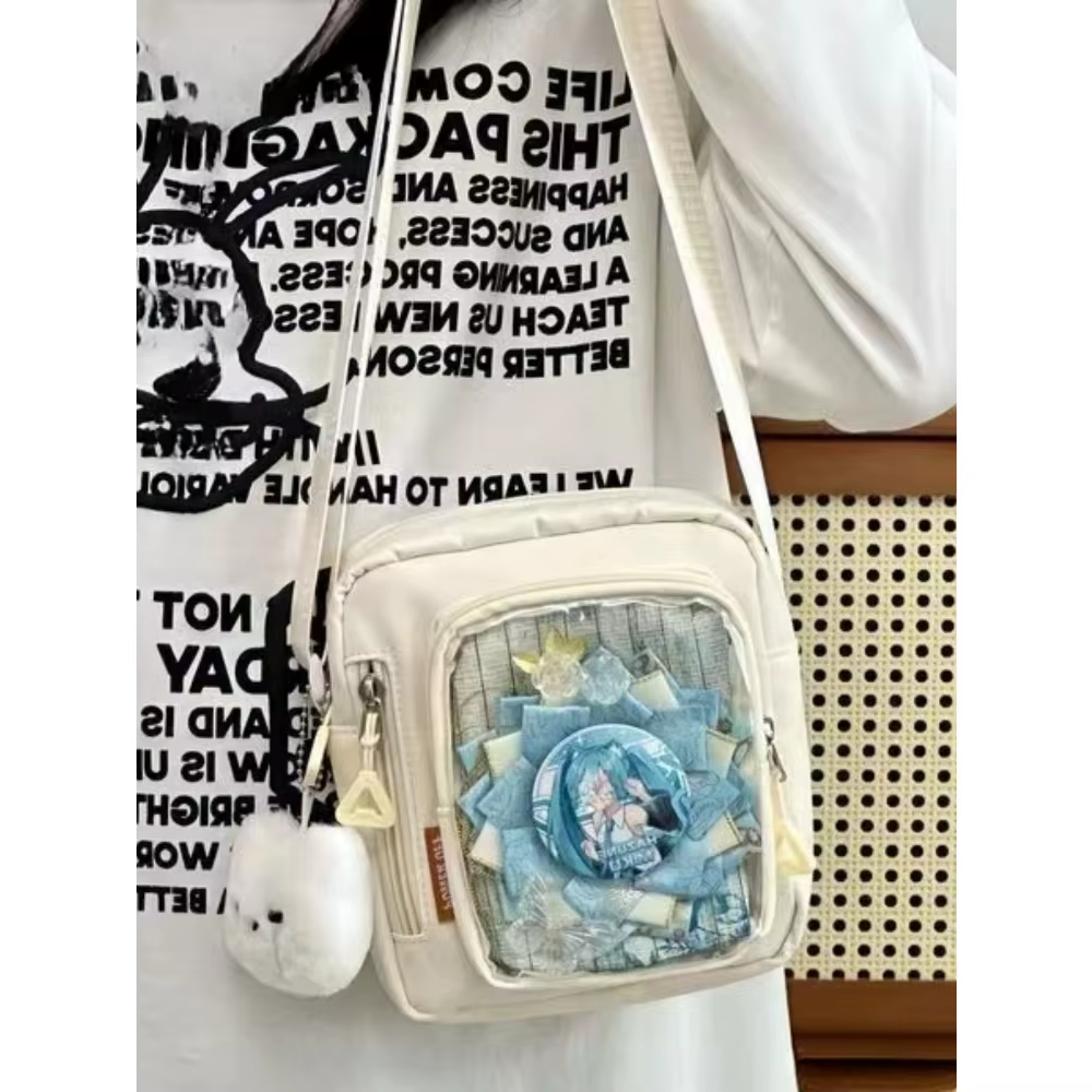 Mini Itabag femmes coréennes décontracté sacs à bandoulière poche transparente petit sac