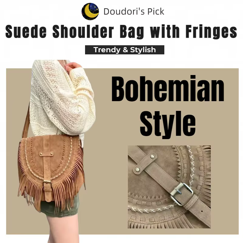 Sac à bandoulière en faux daim