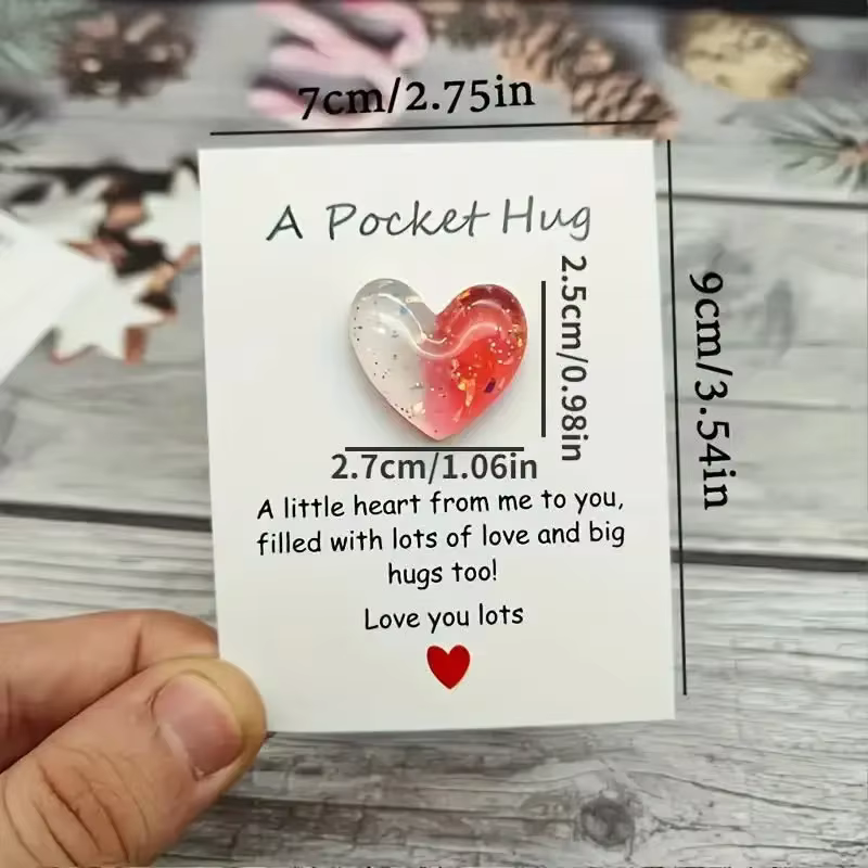 Pochette Décorée en Forme de Petit Cœur