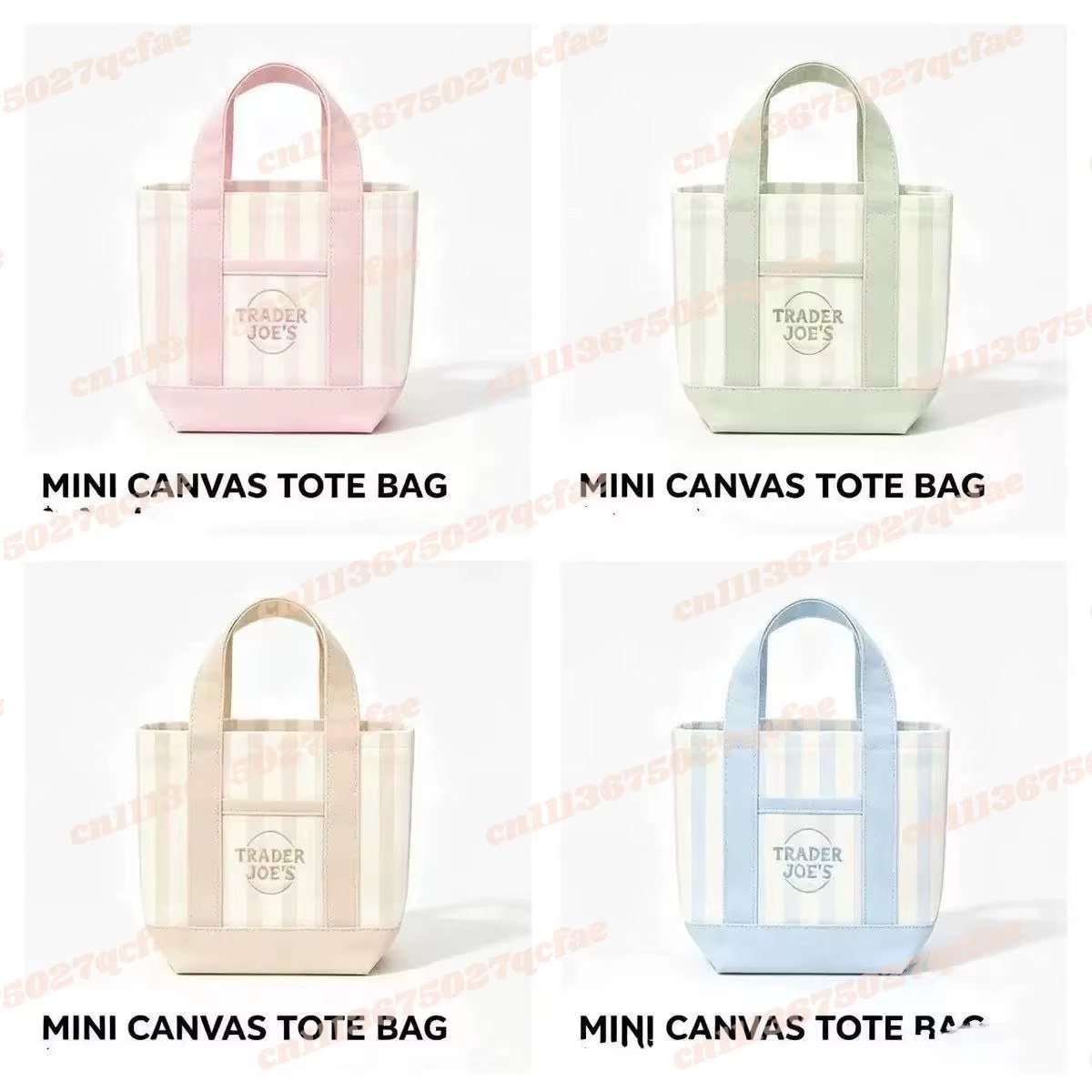 Mini sac fourre-tout Trader Joe's en toile