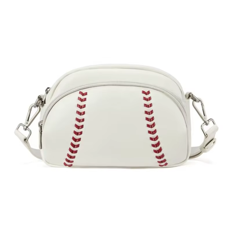 Nouveau sac à bandoulière en cuir de Style Baseball populaire rétro