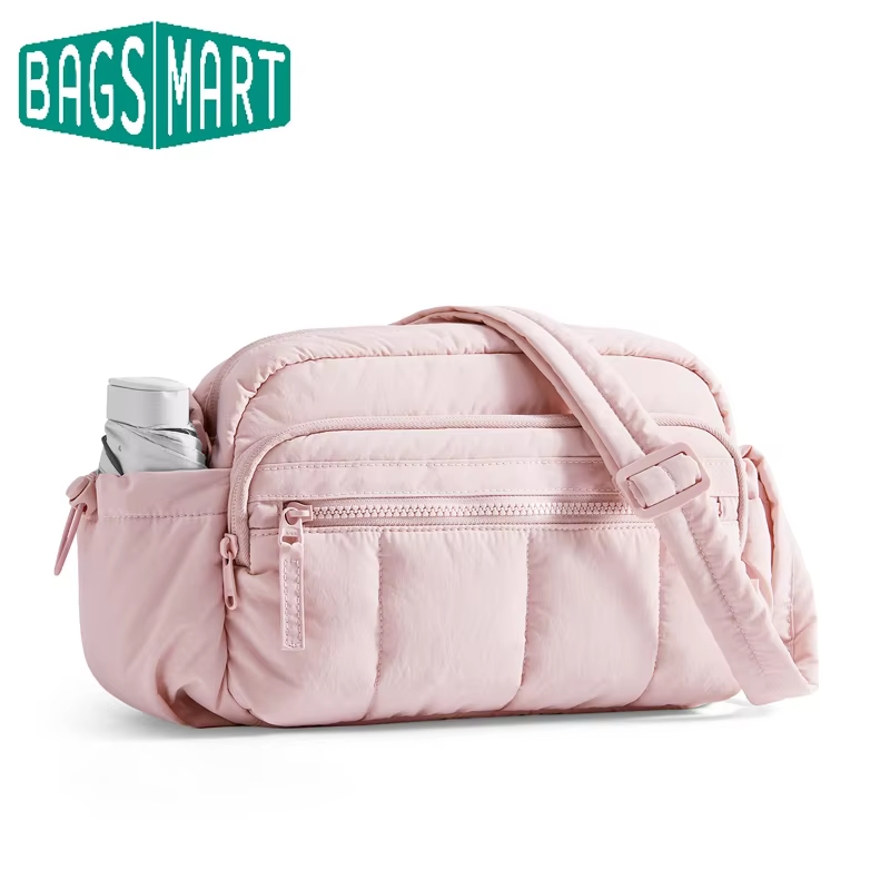 BAGSMART sac à bandoulière décontracté sac pour femme Anti-vol sac à main de voyage moyen matelassé sacs