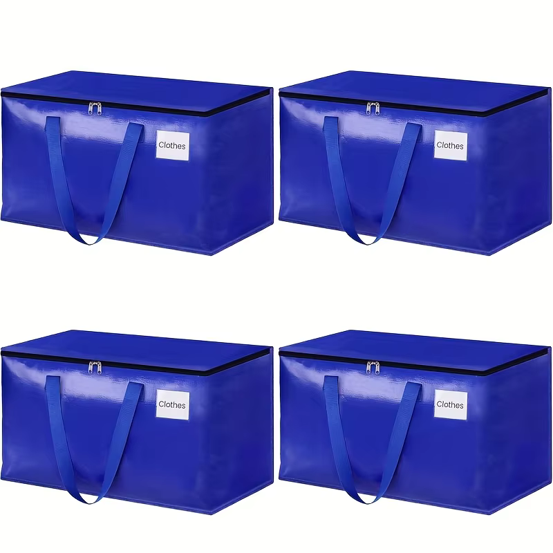 PGY 4/8 Pack xxl sacs mobiles avec sac de rangement à fermeture éclair et poignée de couvercle pour articles