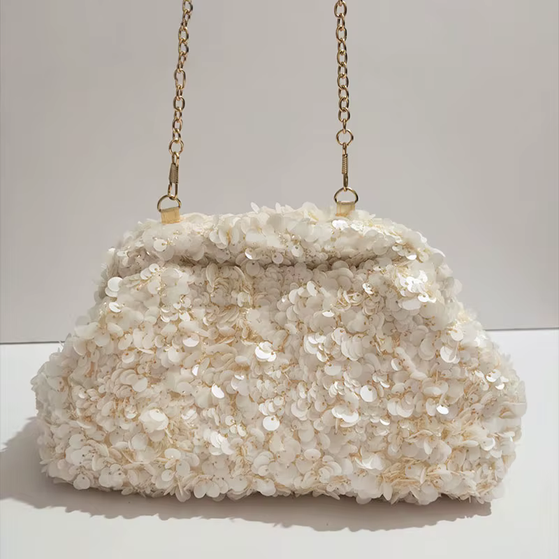 Pochette à paillettes pour femmes