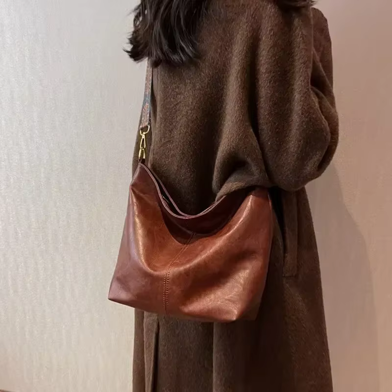 Sac à bandoulière Vintage en cuir PU pour femmes