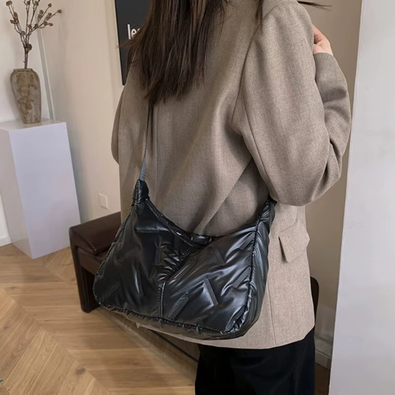 Sac à main en Nylon léger argenté pour filles