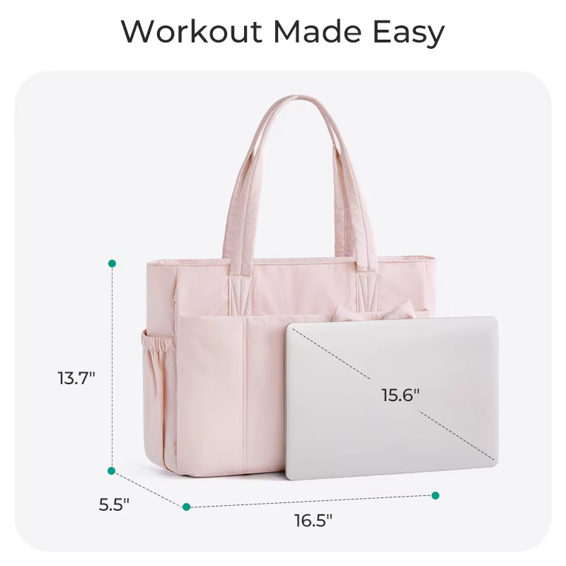 BAGSMART sac fourre-tout rembourré avec nœud décontracté matelassé