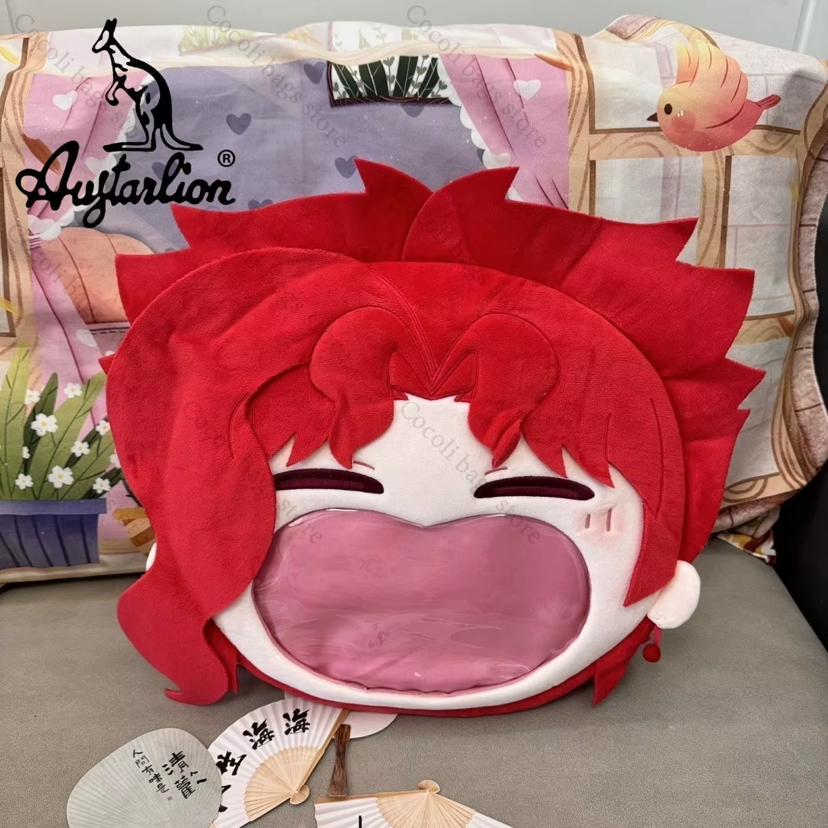 Anime JoJo's Bizarre Adventure Kakyoin Noriaki Ita sac à dos Kawaii avec poche transparente Itabag sac à dos femme sac