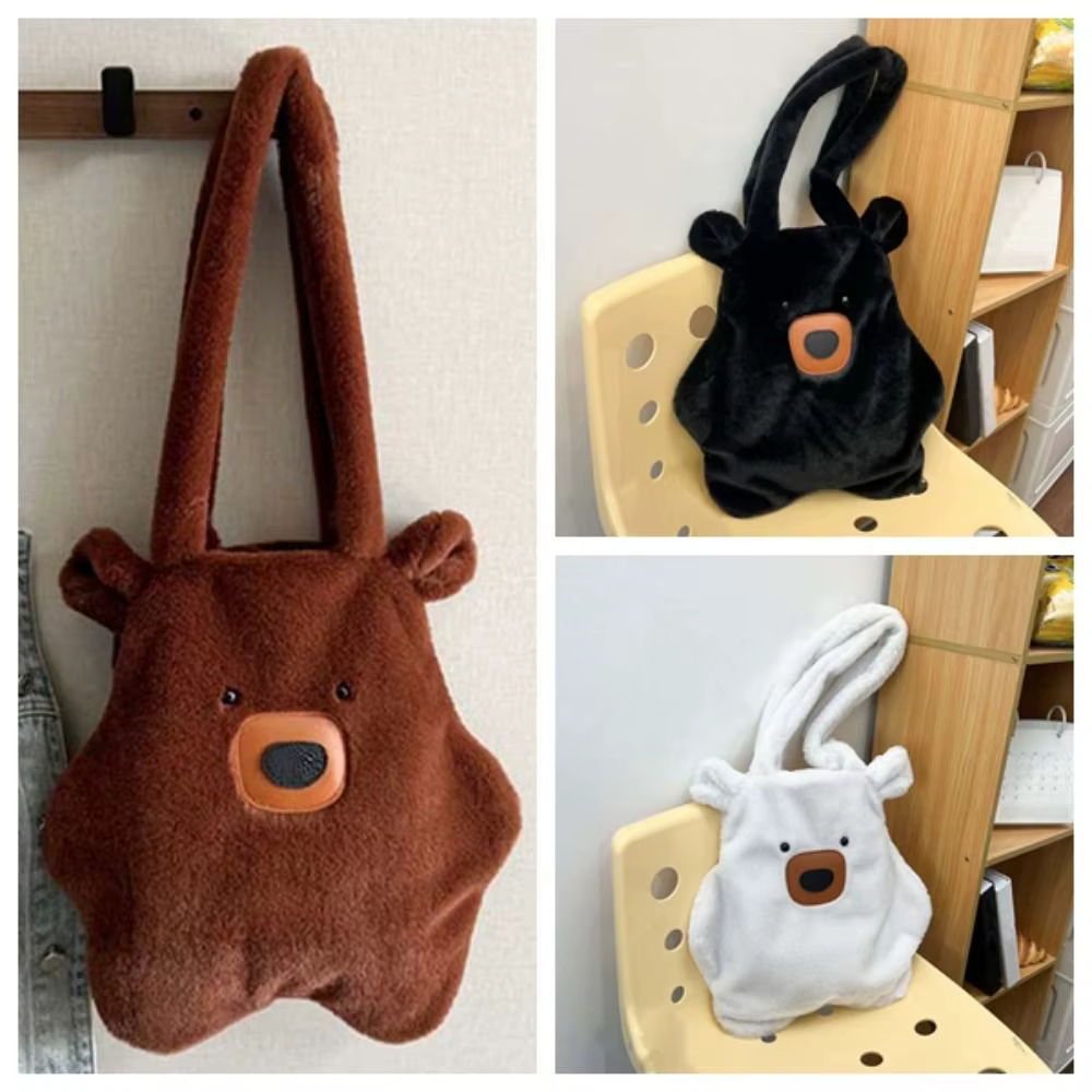 Sac à main Capybara doux et mignon en polyester couleur unie