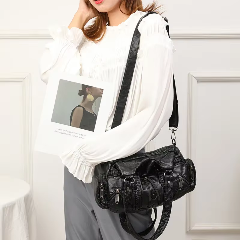 Sac fourre-tout en cuir PU pour femme