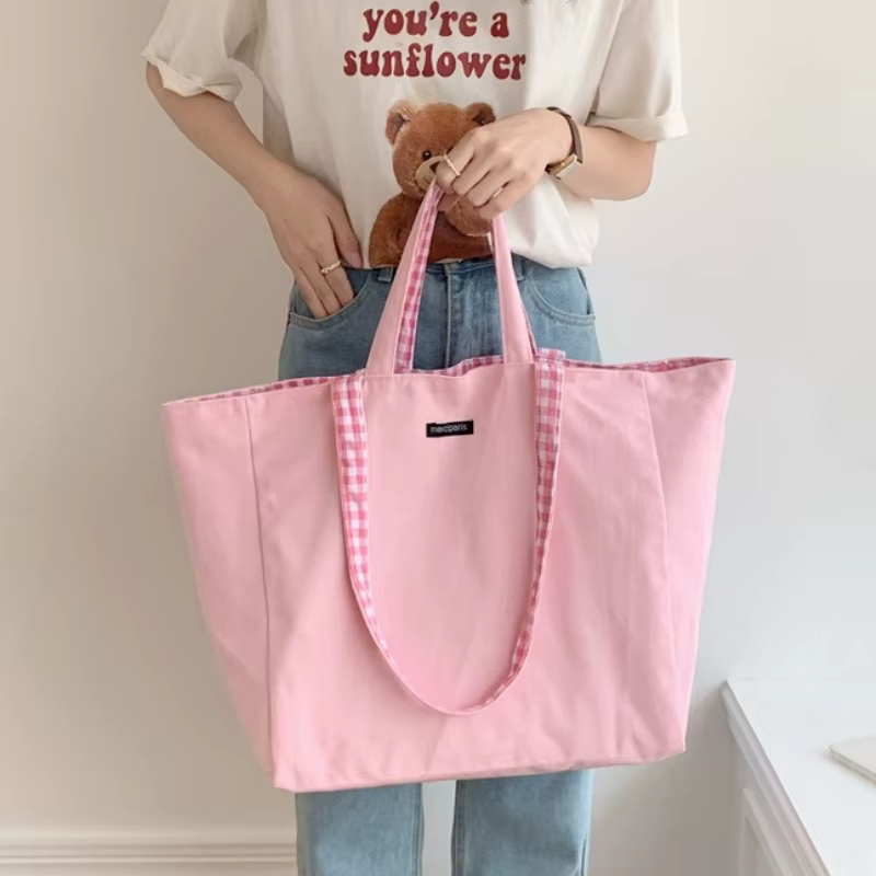 Sac fourre-tout en toile pour femmes